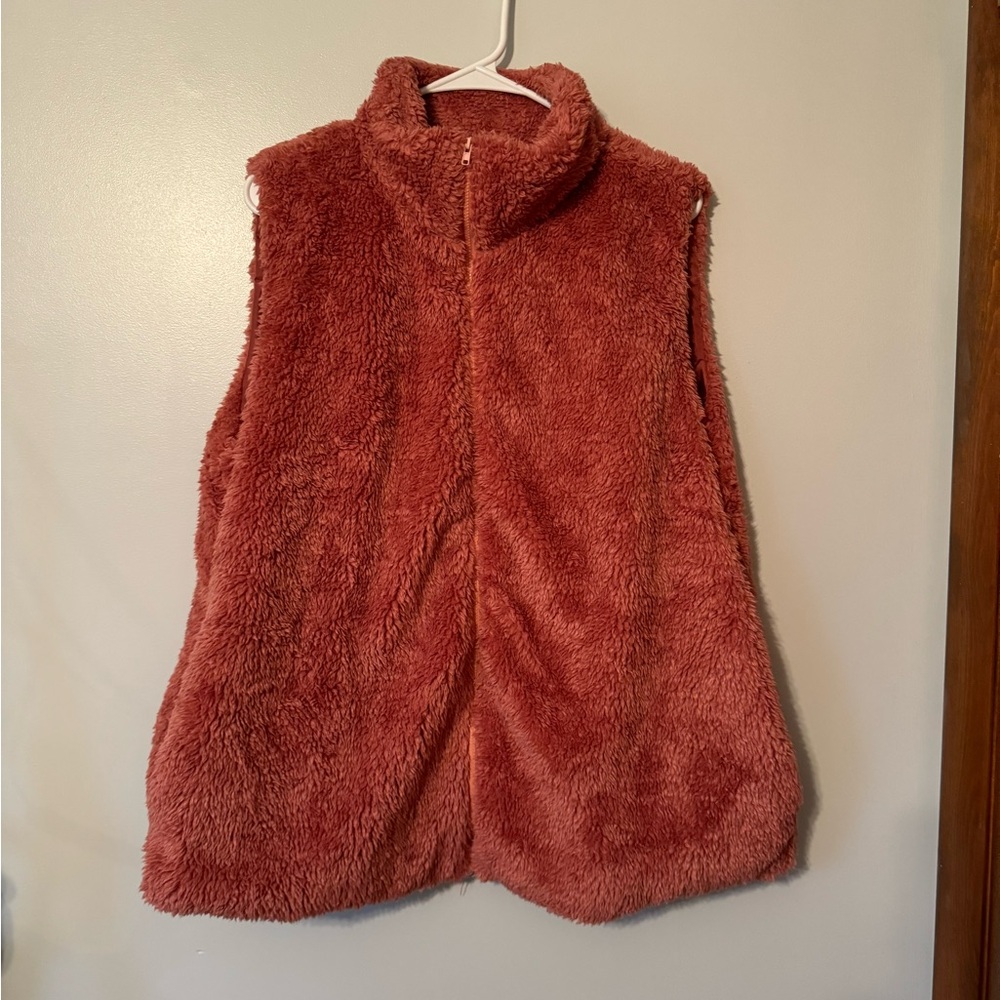 Pink Fuzzy Vest